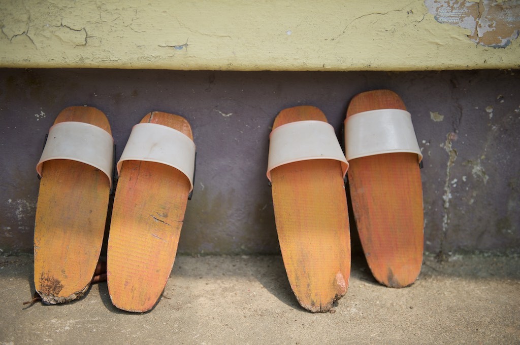 Sandals edge of frame Sandals edge of frame